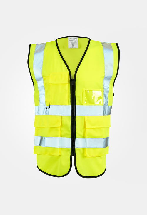 Hi Vis Executive Vests with Zip & Pockets